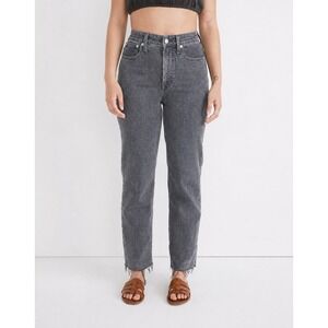 Madewell Womens Curvy Perfect Vintage Straight Jeans Raw Hem Size 29
Gray Wash